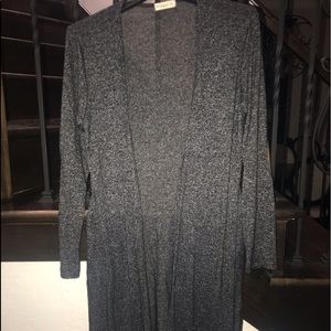 charcoal cardigan